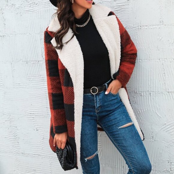 CASUAL DOLLZ RED So Soft and Cozy gingham Plaid Pr - Picture 5 of 7